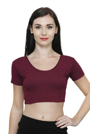 vami-womens-cotton-stretchable-readymade-blouses-dark-maroon-m