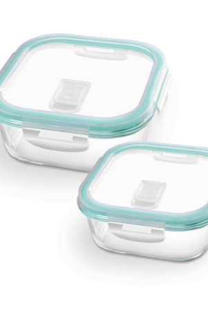 treo-by-milton-hi-borosilicate-clip-fresh-square-container-set-of-2-800-ml-1200-ml-transparent