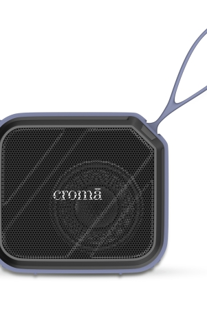 croma-8w-portable-bluetooth-speaker-water-resistant-rich-bass-stereo-channel-blue