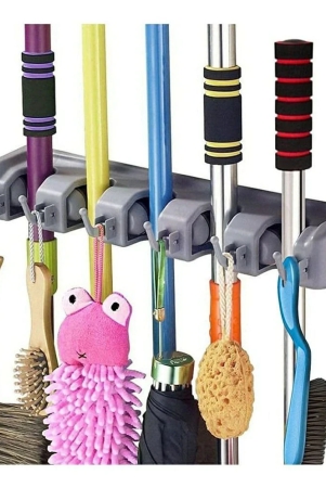 kp-mart-abs-plastic-multipurpose-wall-mounted-magic-holder-5-slot-broom-holder-and-mop-organizer-storage-5-position-6-hooks-for-kitchen-gardenmulticolor-multicolor