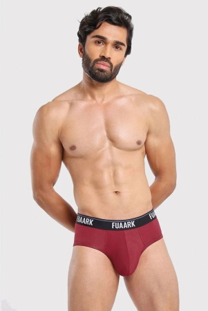 Fuaark Modal Mens Briefs ( Maroon ) FUSMBr - None