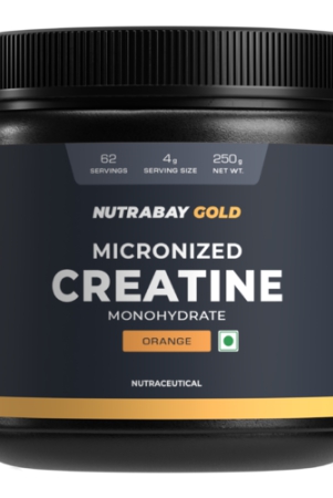 nutrabay-gold-micronised-creatine-monohydrate-powder-250g-orange-nabl-lab-tested-3g-creatine-serving-increases-muscle-mass-strength-power-pre-post-workout-supplement-for-men-women