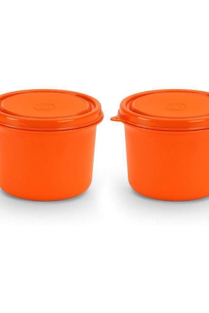 oliveware-benny-microwave-containers-with-lid-stainless-steel-to-store-food-in-plastic-free-container-black-set-of-2-600ml-orange