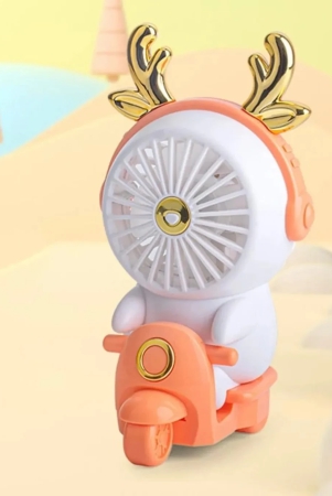 Scooter LED Fan | Cute LED Fan-Orange