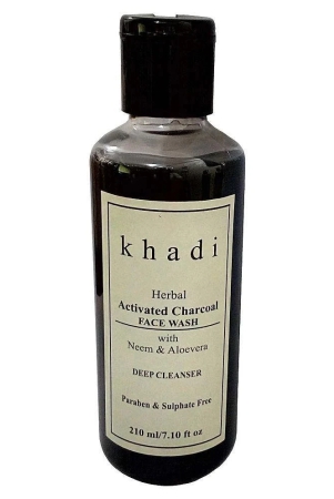 khadi-activated-charcoal-paraben-sulphate-free-face-wash-210ml