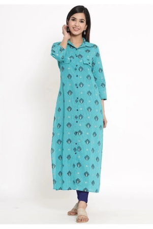 kbz-turquoise-rayon-straight-kurti-xl