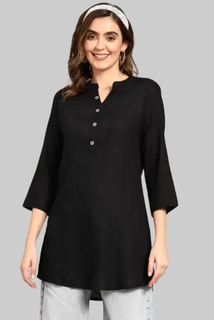 aktif-rayon-solid-straight-womens-kurti-black-pack-of-1-none