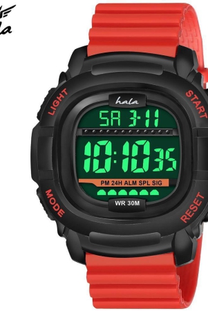 hala-red-silicon-digital-mens-watch