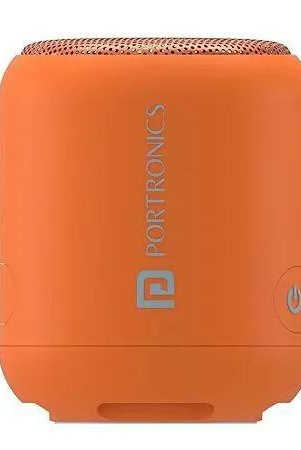 portronics-sounddrum-1-10w-tws-portable-bluetooth-53-speaker-with-powerful-bass-inbuilt-fm-type-c-charging-cable-includedmulticolour-orange