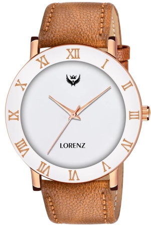 lorenz-brown-leather-strap-white-roman-dial-analogue-watch-for-men-free-size