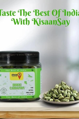 kisaansay-idukki-cardamom-50-gm-bold-size-7-to-8-mm-natural-elaichi-distinctive-flavour-aroma-no-artificial-colors-elaichi-green