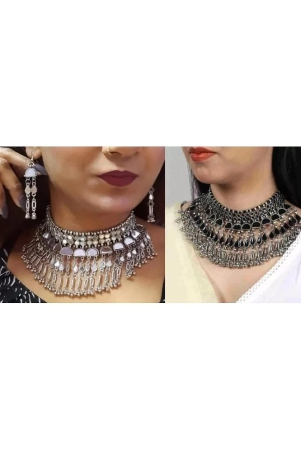 samridhi-dc-silver-alloy-necklace-set-pack-of-1-silver