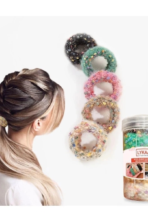 lykaa-soft-stretchable-hair-rubber-band-hair-ties-ponytail-holder-hair-band-pack-of-5-multicolor-multi