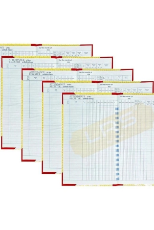 eclet-daily-attendance-register-hard-bound-70-gsm-ledger-paper-60-pages-pack-of-5