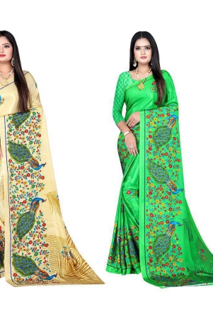 leelavati-multicolor-crepe-saree-with-blouse-piece-pack-of-2-multicolor