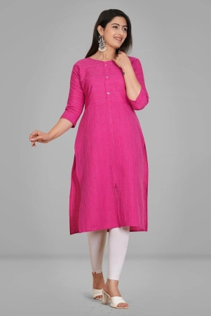 parastri-cotton-embroidered-front-slit-womens-kurti-pink-pack-of-1-none