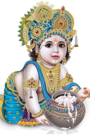 asmi-collection-little-god-krishna-with-flute-wall-sticker-60-x-50-cms-