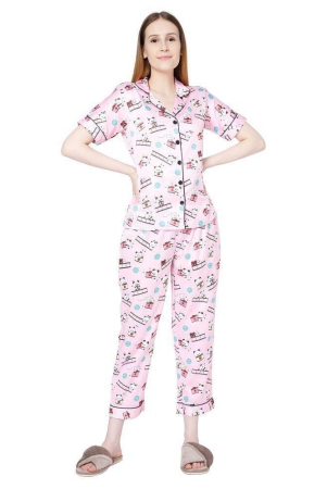 smarty-pants-satin-nightsuit-sets-pink-single-2xl