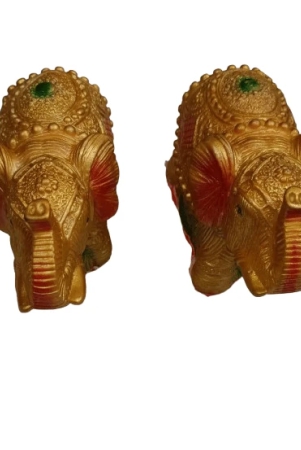 handcrafted-fabric-un-breakable-a-pair-of-golden-elephants-showpiece-for-home-decor-office