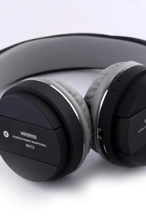 Ekdant Wireless Headset SH12 Wireless Bluetooth Headphone With FM And SD Card Slot Best Quality