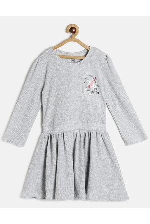 mini-klub-gray-cotton-girls-fit-and-flare-dress-pack-of-1-none