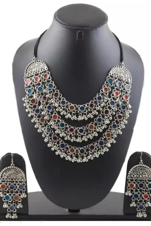 samridhi-dc-silver-alloy-necklace-set-pack-of-1-silver