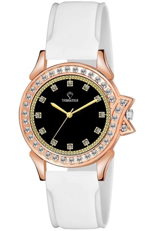 versatile-white-silicon-analog-womens-watch