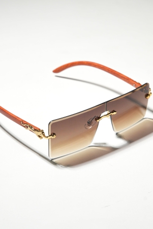 chokore-rimless-leopard-square-sunglasses-brown