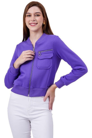 nuevosdamas-fleece-purple-jackets-pack-of-1-none