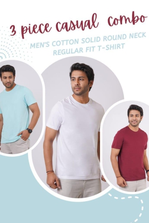 Men's 3 Piece Pack Single Jersey Round Neck T-shirt