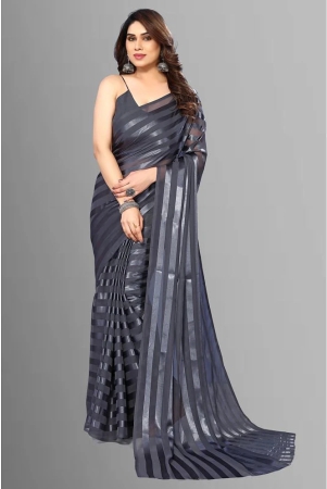 anand-sarees-satin-striped-saree-with-blouse-piece-grey-pack-of-1-grey