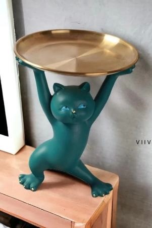 cute-kitte-holding-tray-teal-blue-polyresin-glossy-matt-finish-h-9-l-7-w-65-inch