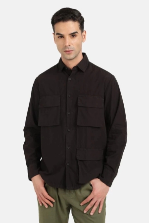 bene-kleed-100-cotton-regular-fit-solids-full-sleeves-mens-casual-shirt-black-pack-of-1-none