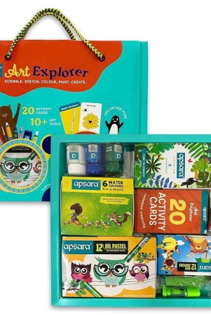 apsara-art-explorer-kit-20-activity-cards-for-creativity-color-pencils-12-oil-pastel-colors-12-wax-crayons-colors-1-color-me-book-for-3-7-ages-children-fun-kit-for-children-ideal-for-gifting