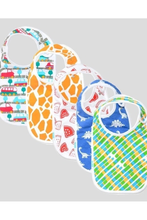 mangopies-multi-colour-cotton-bibs-set-of-5