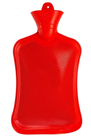 k-life-thick-rubber-non-electrical-hot-water-bag-red