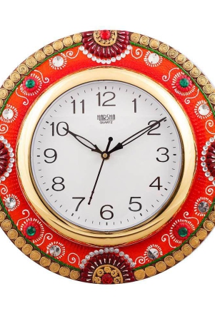 ecraftindia-exquisite-papier-mache-wooden-wall-clock