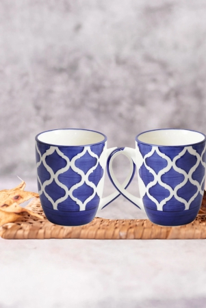 khurja-pottery-milk-mug-painting-blue-geometrical-so2