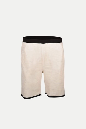 Mens Beige knitted Casual Shorts