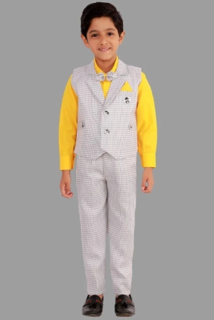 dkgf-fashion-yellow-cotton-blend-boys-shirt-pants-pack-of-1-none