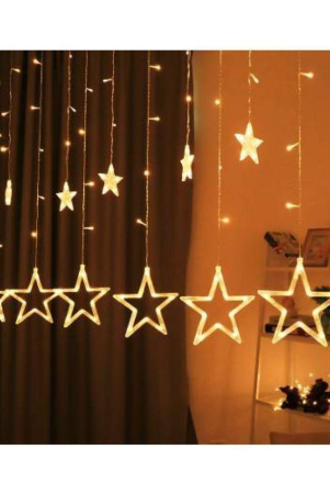 elitedecor-10-star-curtain-led-rice-light-string-lights-yellow-multicolour