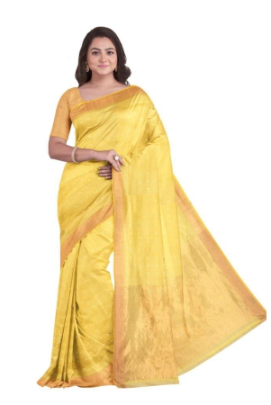handwoven-silk-saree-with-tassel-yellow