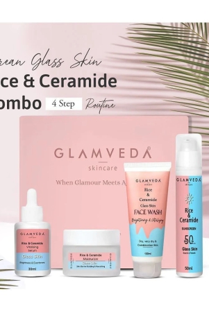 glamveda-korean-glass-skin-rice-ceramide-morning-4-step-skincare-routine-for-women-with-giftbox-face-wash-serum-moisturizer-sunscreen