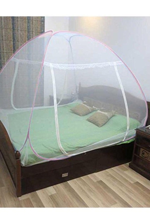 healthgenie-double-bed-mosquito-net-pink