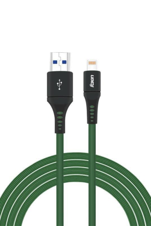 foxin-gear-premium-usb-to-8-pin-12-mt-480-mbps-charge-sync-cable-olive-green