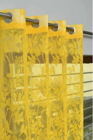 Yellow Designer Luxurious Curtain