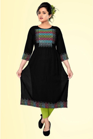 haya-fashion-black-rayon-womens-straight-kurti-pack-of-1-none