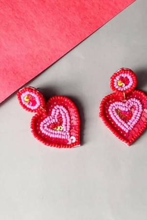 y2love-pink-beaded-earrings