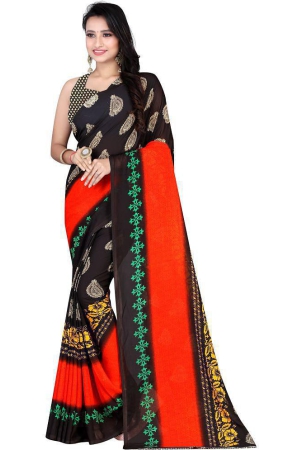 leelavati-black-georgette-saree-with-blouse-piece-pack-of-1-black