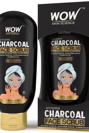 wow-skin-science-activated-charcoal-face-scrub-no-parabens-mineral-oil-100ml